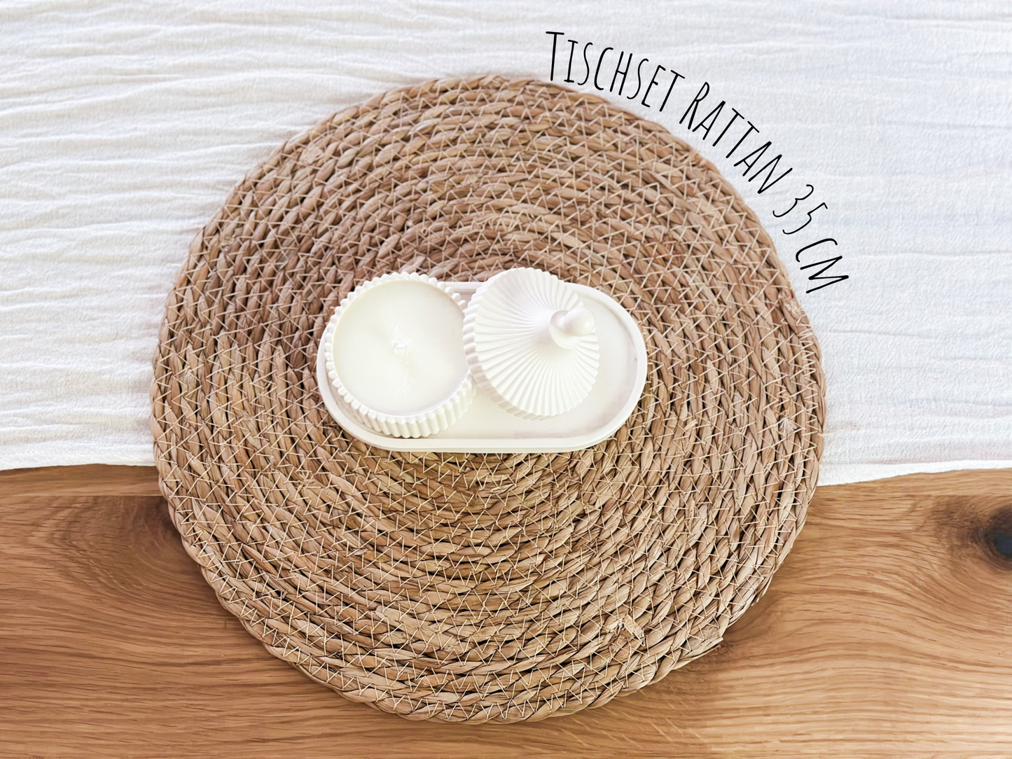 Tischset Rattan (Set 4-teilig)