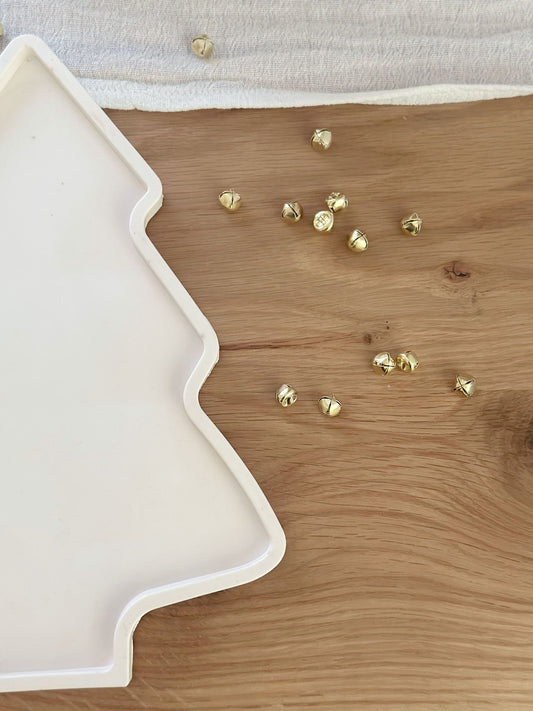 Handgefertigtes Weihnachtsbaum-Schmucktablett aus Jesmonite