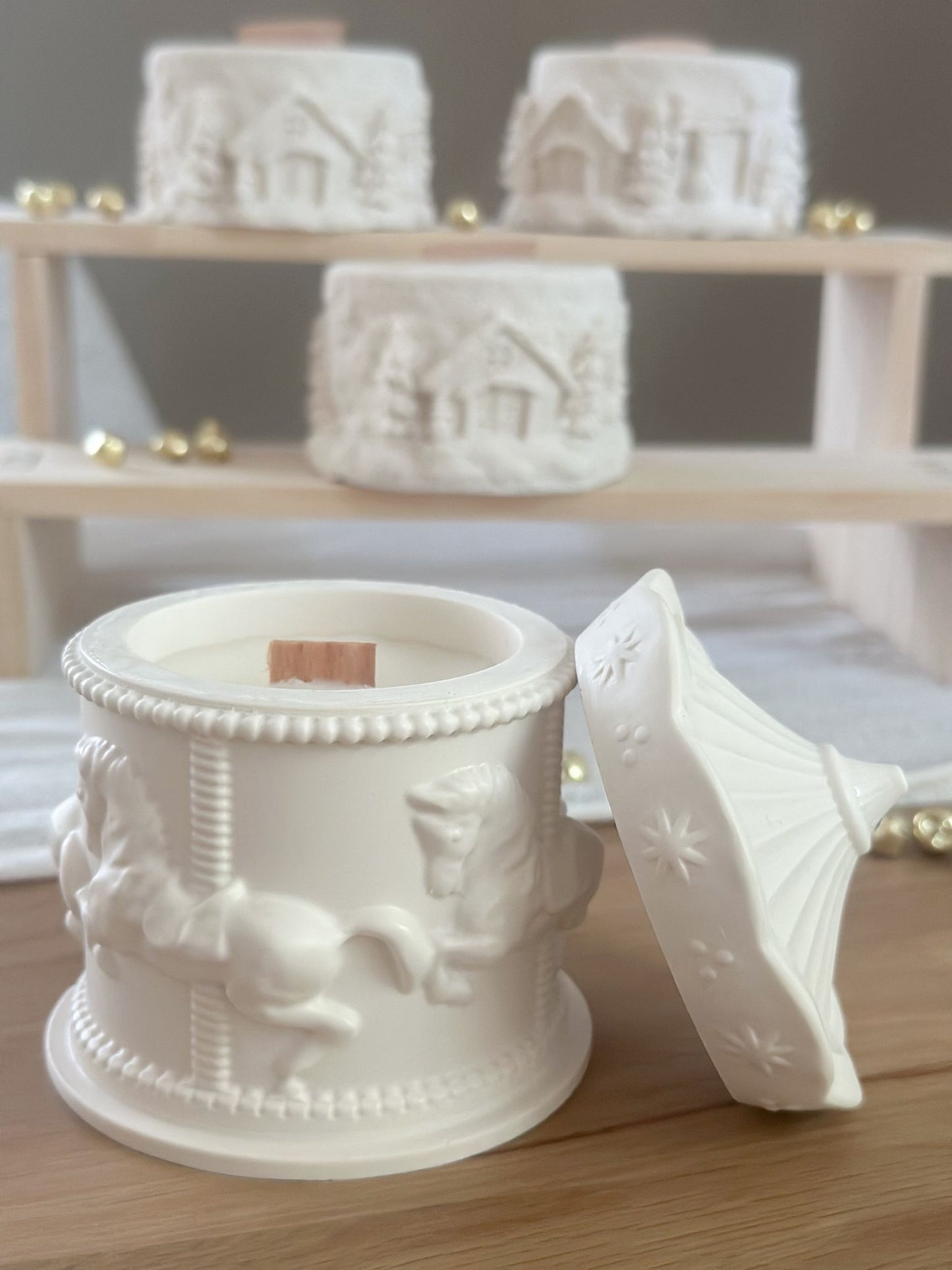 Karusell -  Kerze aus natürlichem Soyawachs