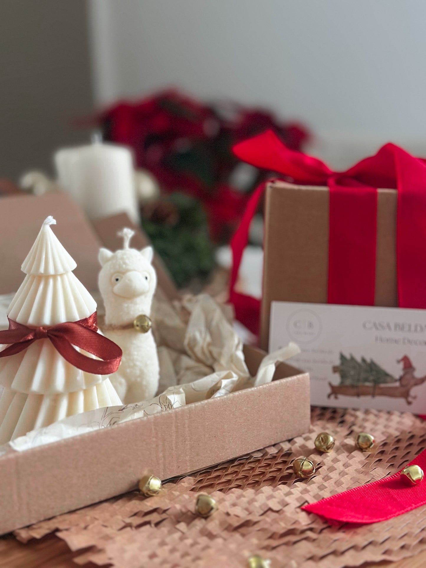 Christmas box 2 - Alpaka + Tannenbaum Kerzen