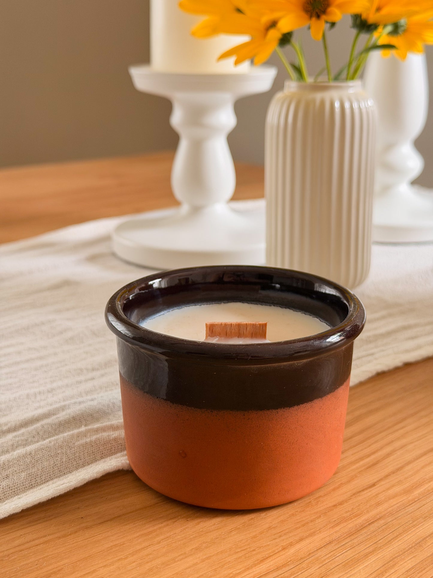 Keramik Duftkerze – Mediterranes Design aus Spanien